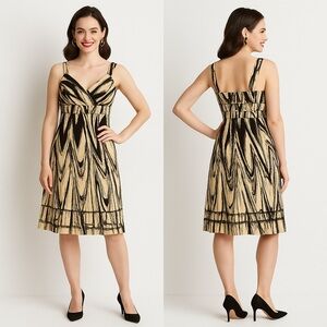 Ann Taylor midi Sleeveless v- neck dress